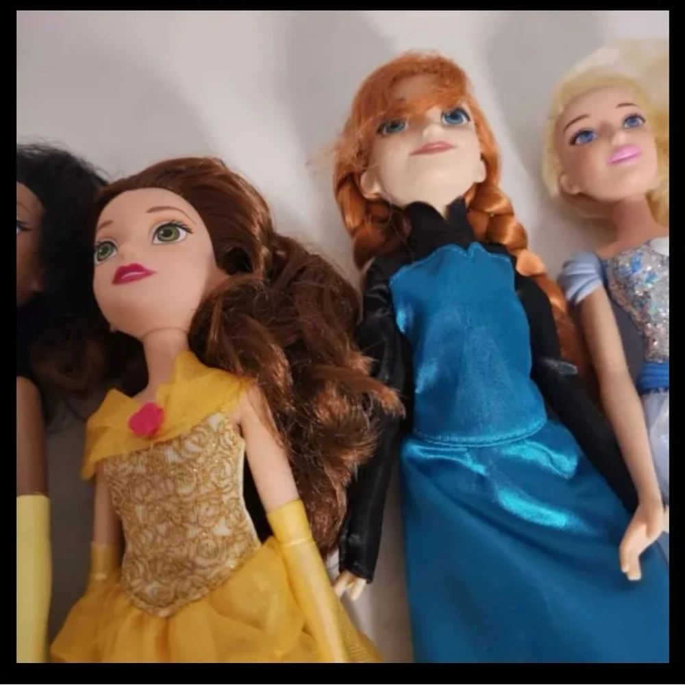 Disney Shimmer And Shine Doll Lot Of 5 Aurora Tiana Belle Anna Cinderella As-Is - Picture 5 of 10